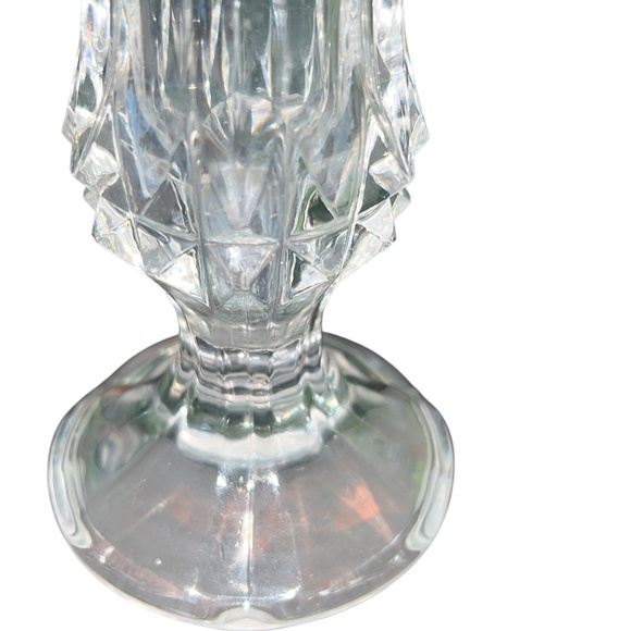 Vintage Cristal d'Arques Pedestal‎ Crystal Bud Vase - Picture 8 of 10
